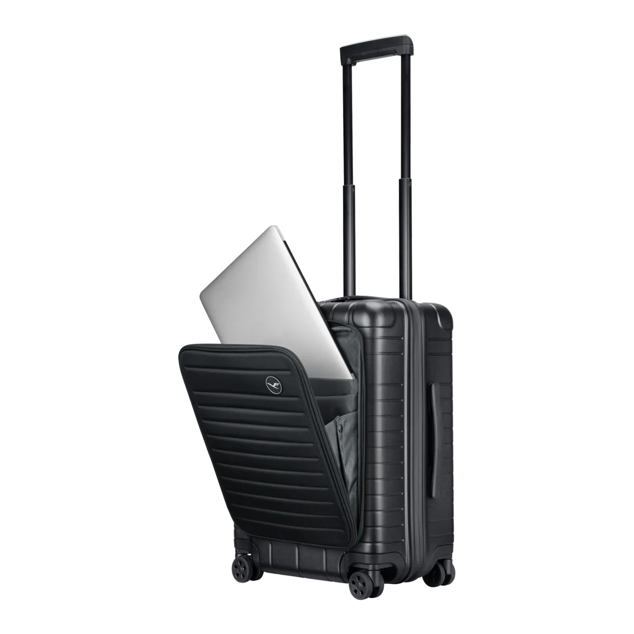 Lufthansa Life Collection Trolley S con tasca frontale, nero