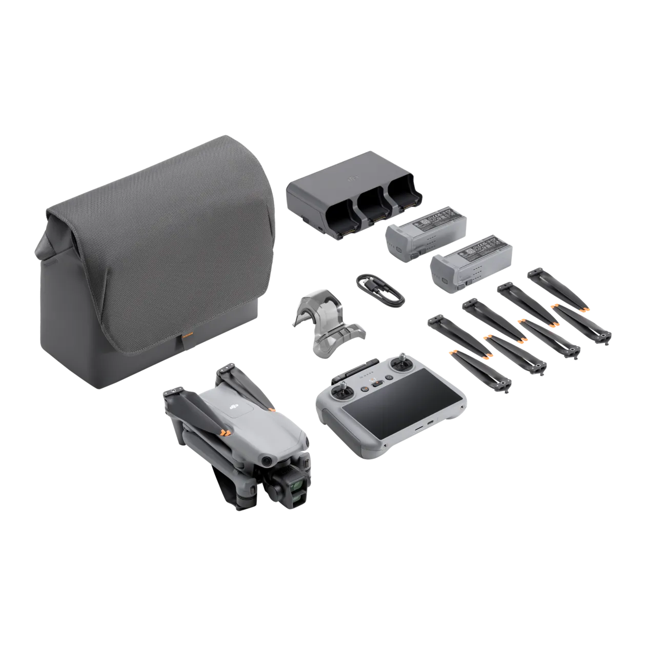 DJI Air 3 Fly More Combo Set drone, grigio