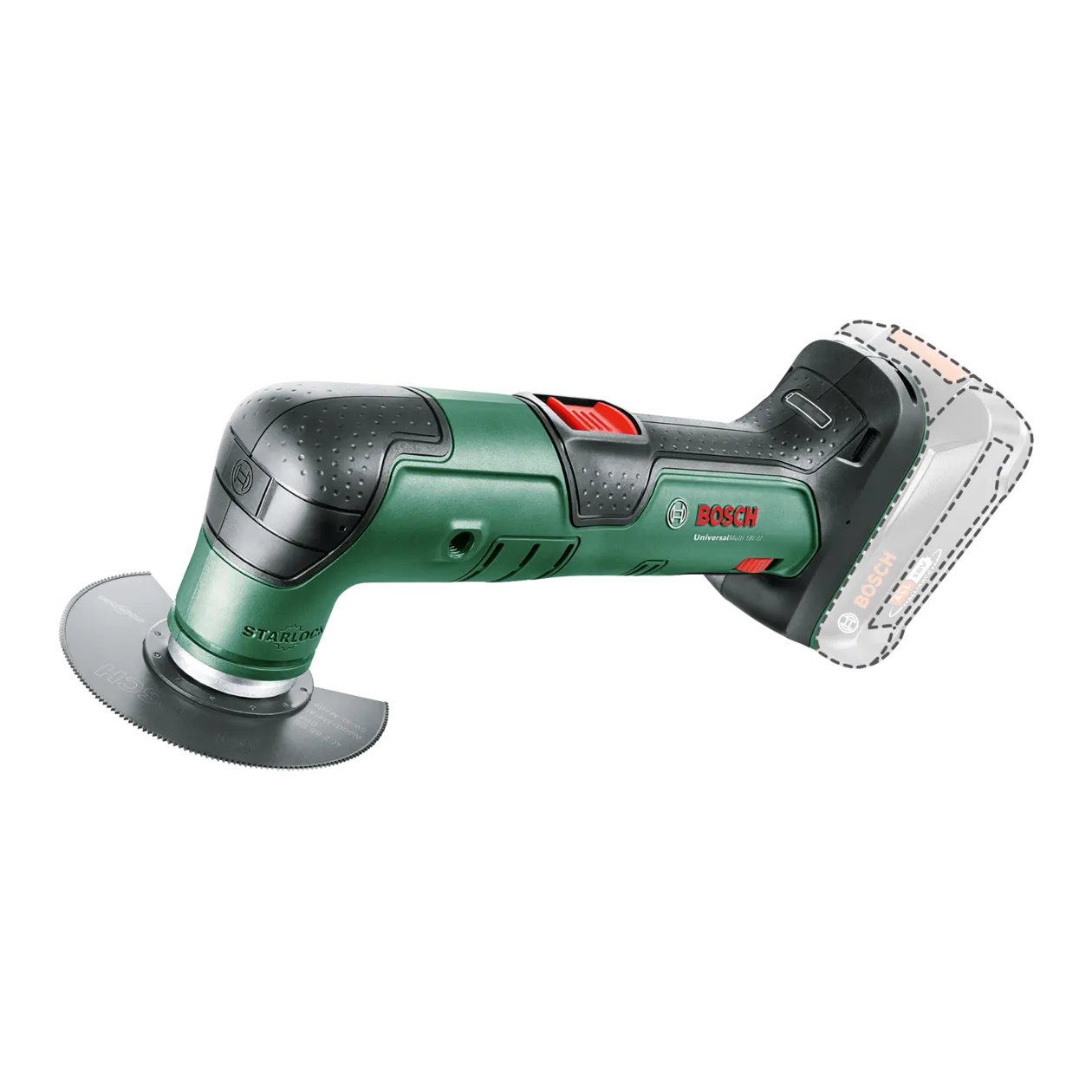 Bosch UniversalMulti 18V-32 Utensile multifunzione, Classic Green