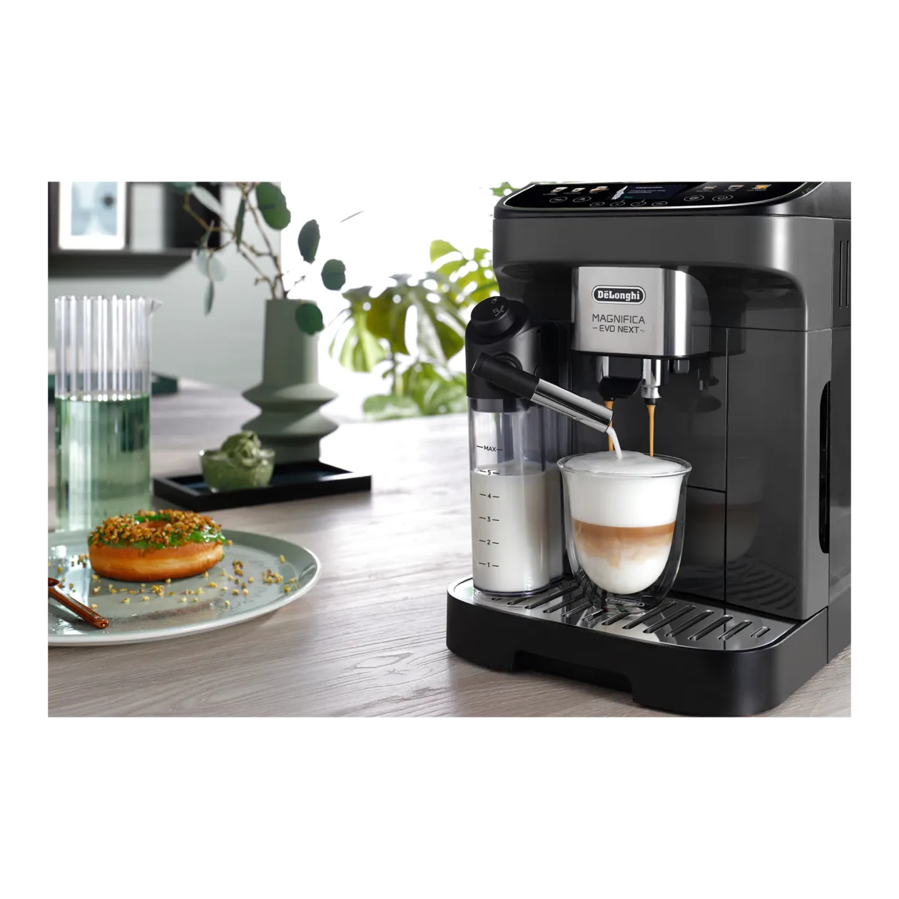 De'Longhi Magnifica Evo Next ECAM 310.60.GB Automatic Coffee Machine, Grey/Black