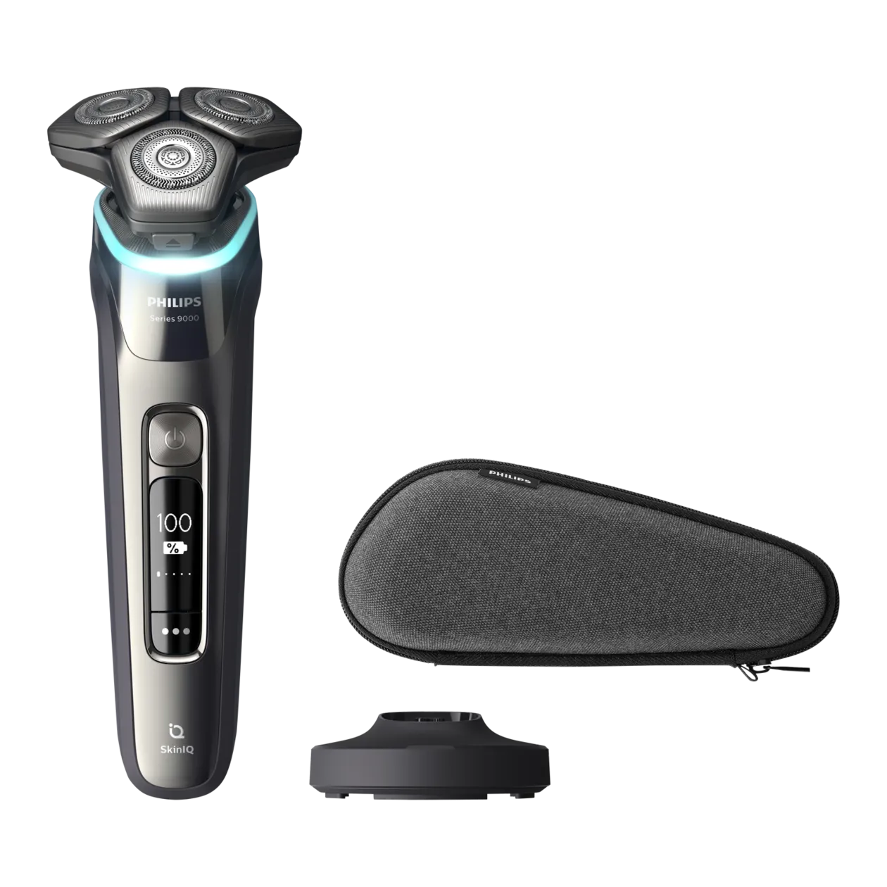 Philips Series 9000 Electric Wet and Dry Shaver, Silver-Coloured