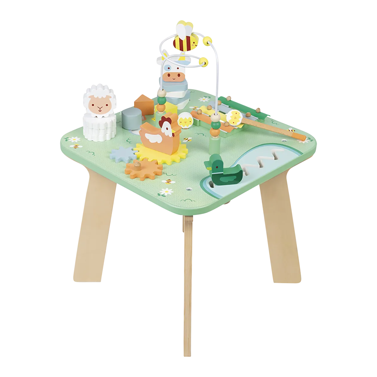 Janod The Beautiful Meadow Activity Table, Green