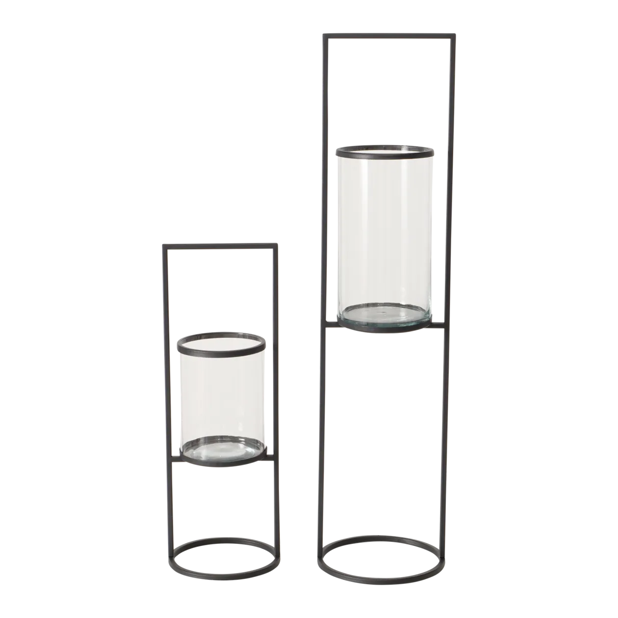 BOLTZE Concept Hurricane Lamp Set, 2 Pcs., Black