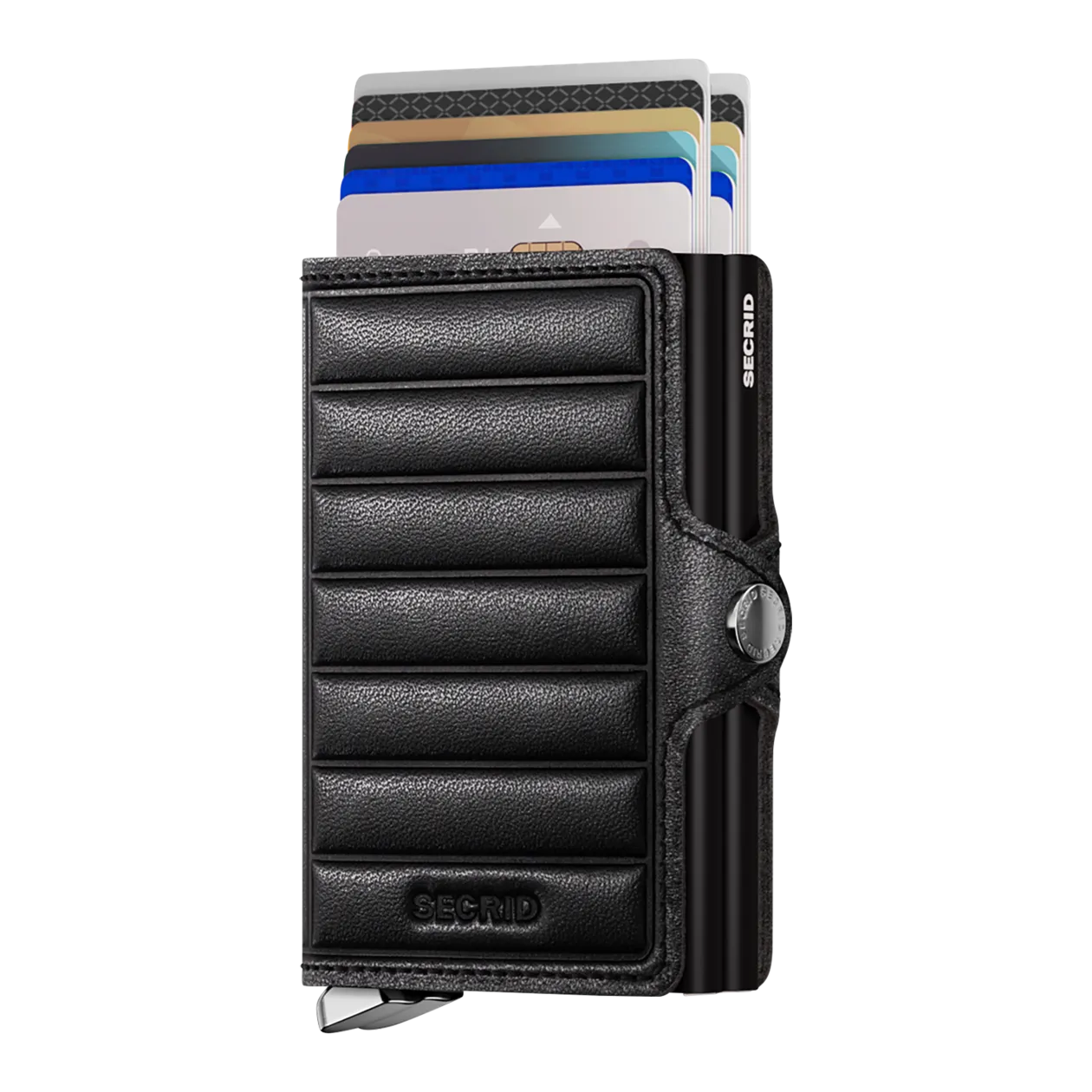 Secrid Twinwallet Emboss Lines Portafoglio, nero