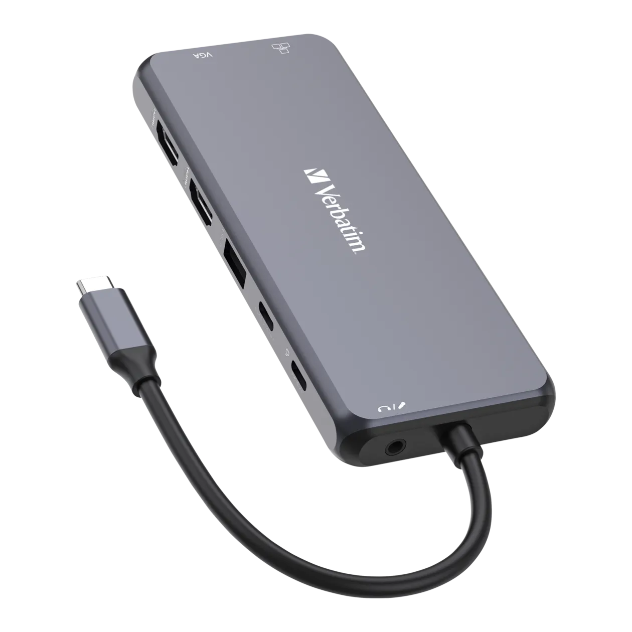 Verbatim USB-C Pro 14 Port Hub multiport, gris