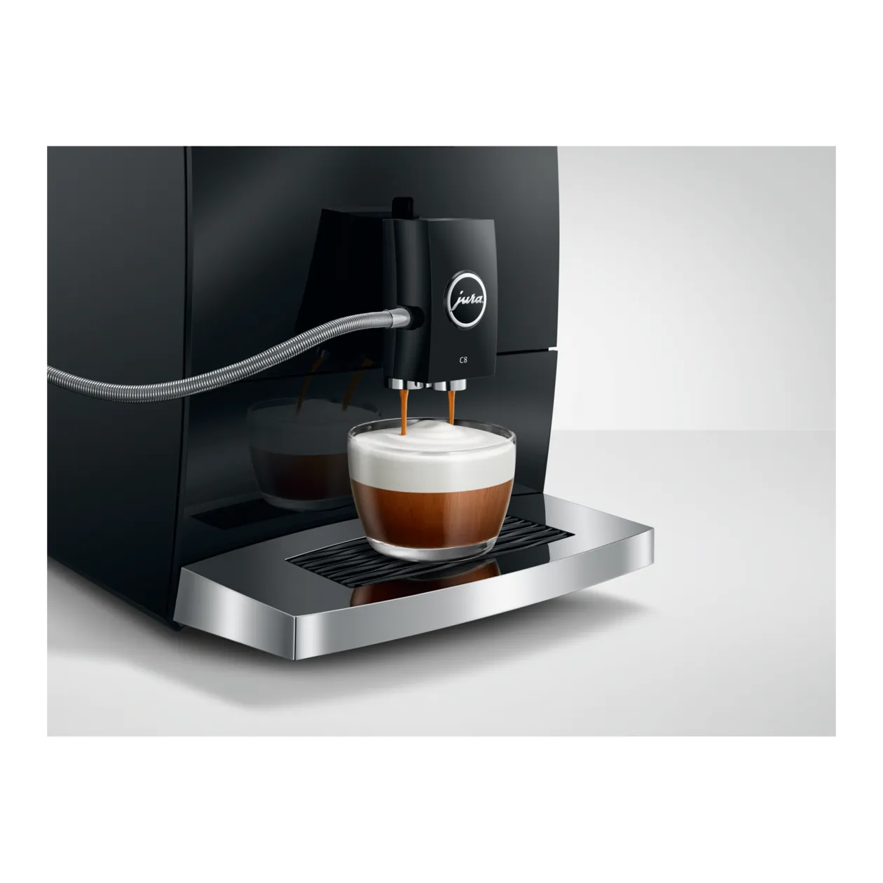 JURA C8 (EA) Kaffeevollautomat, Piano Black