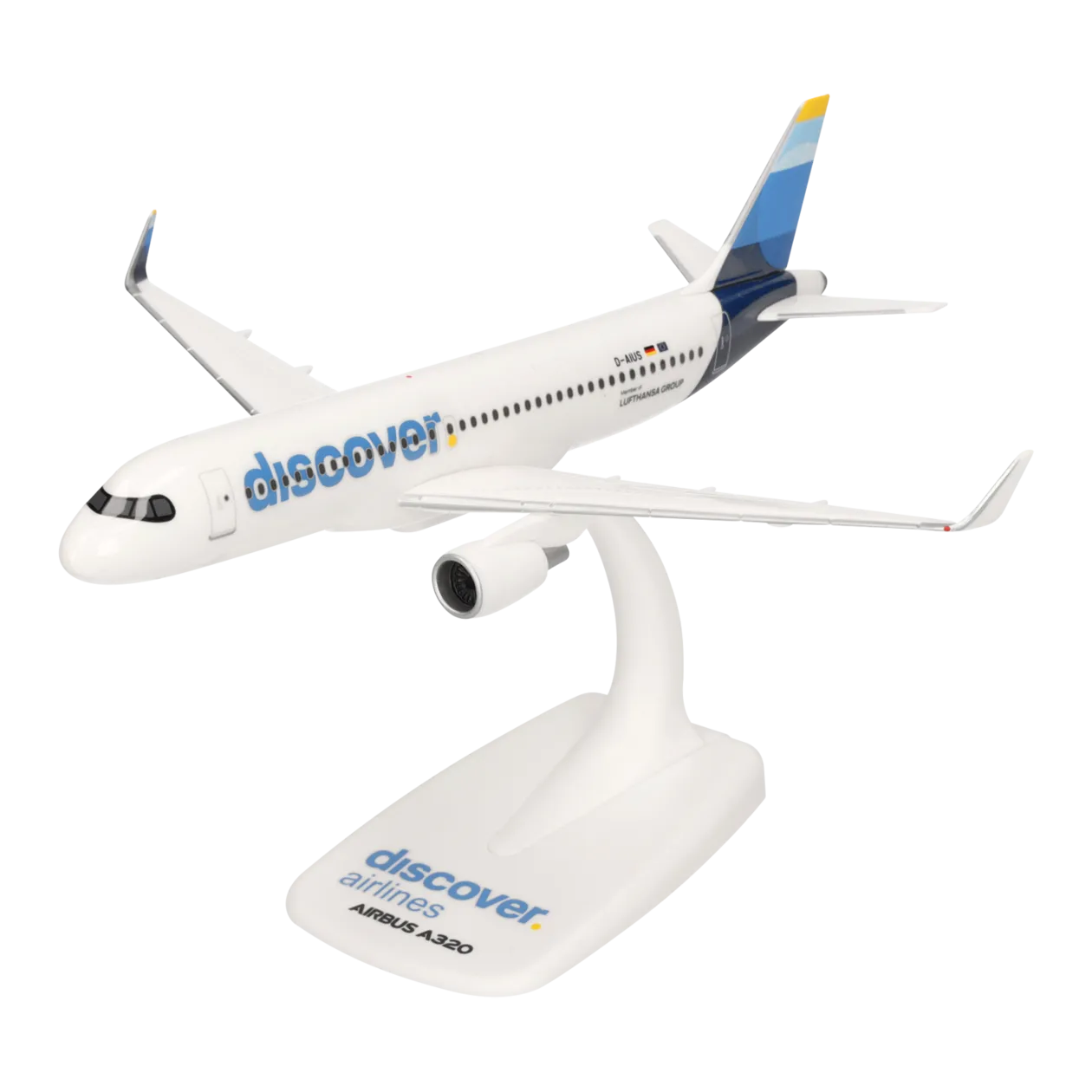 Herpa Discover Airlines A320 SnapFit Modellino di aereo, 1:200