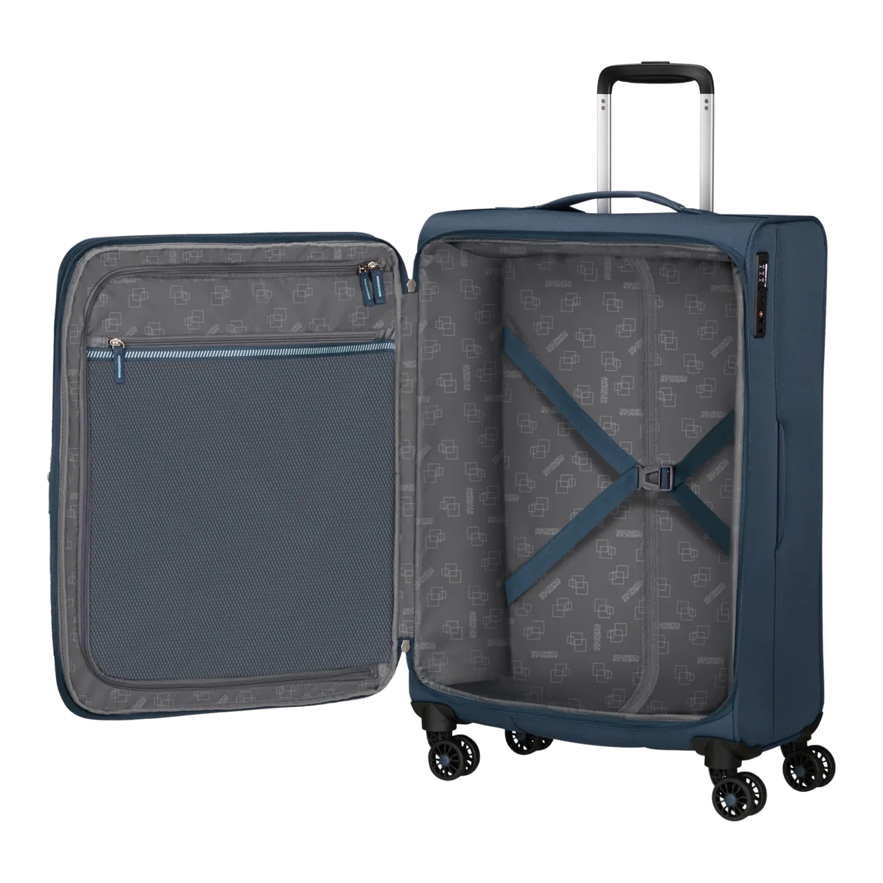 American Tourister AeroSpin Spinner M (extensible), indigo