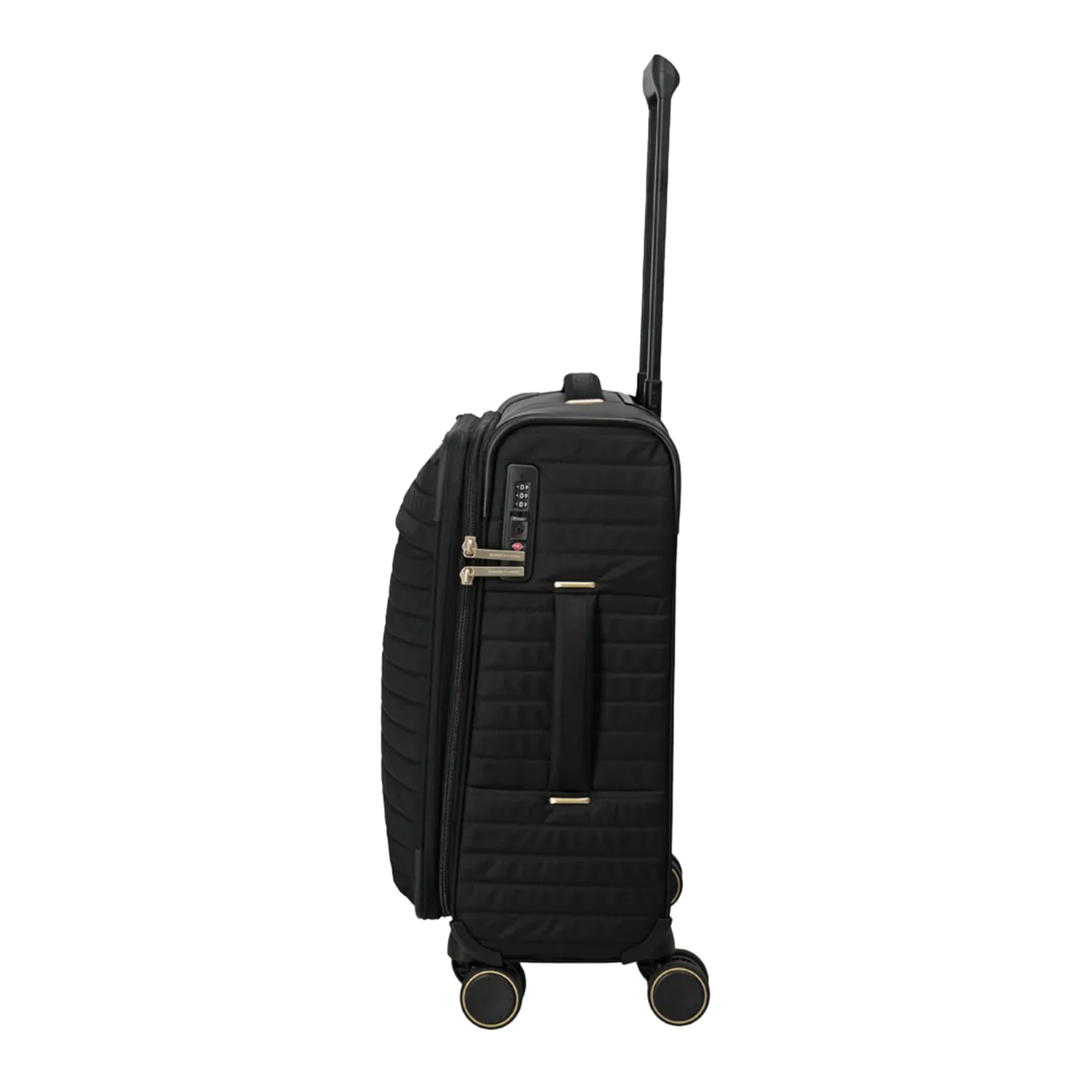 BARBARA & travelite Stepp Trolley S, 4-Wheel (Expandable), Black