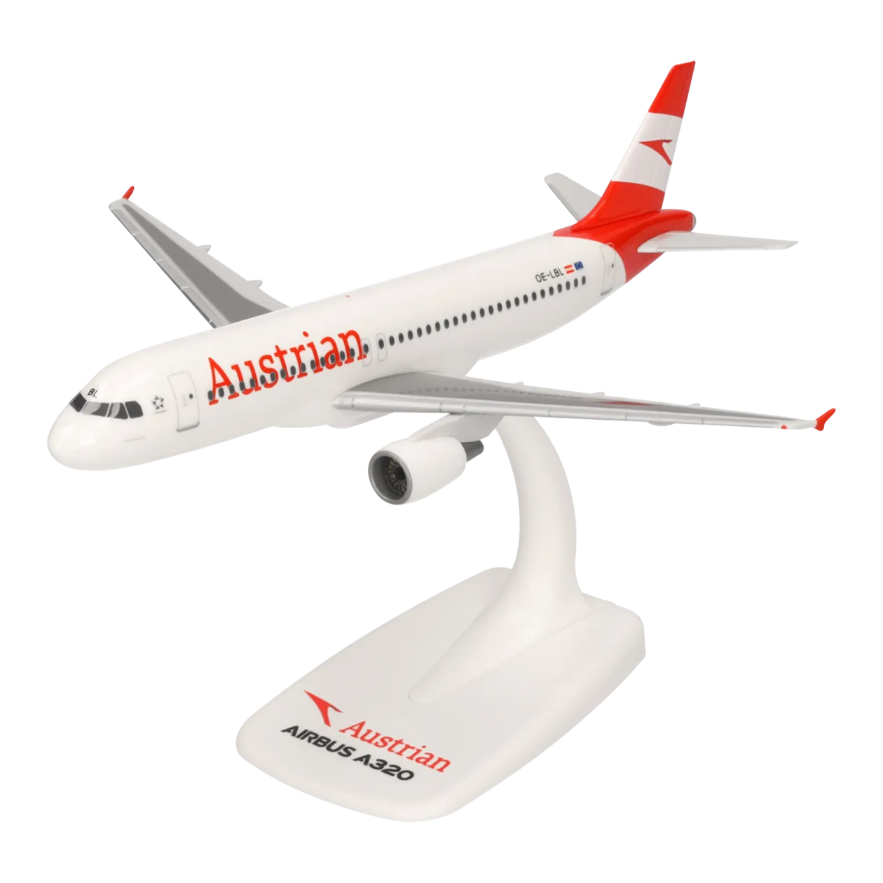 Herpa Austrian Airlines A320 SnapFit Modellino di aereo, 1:200