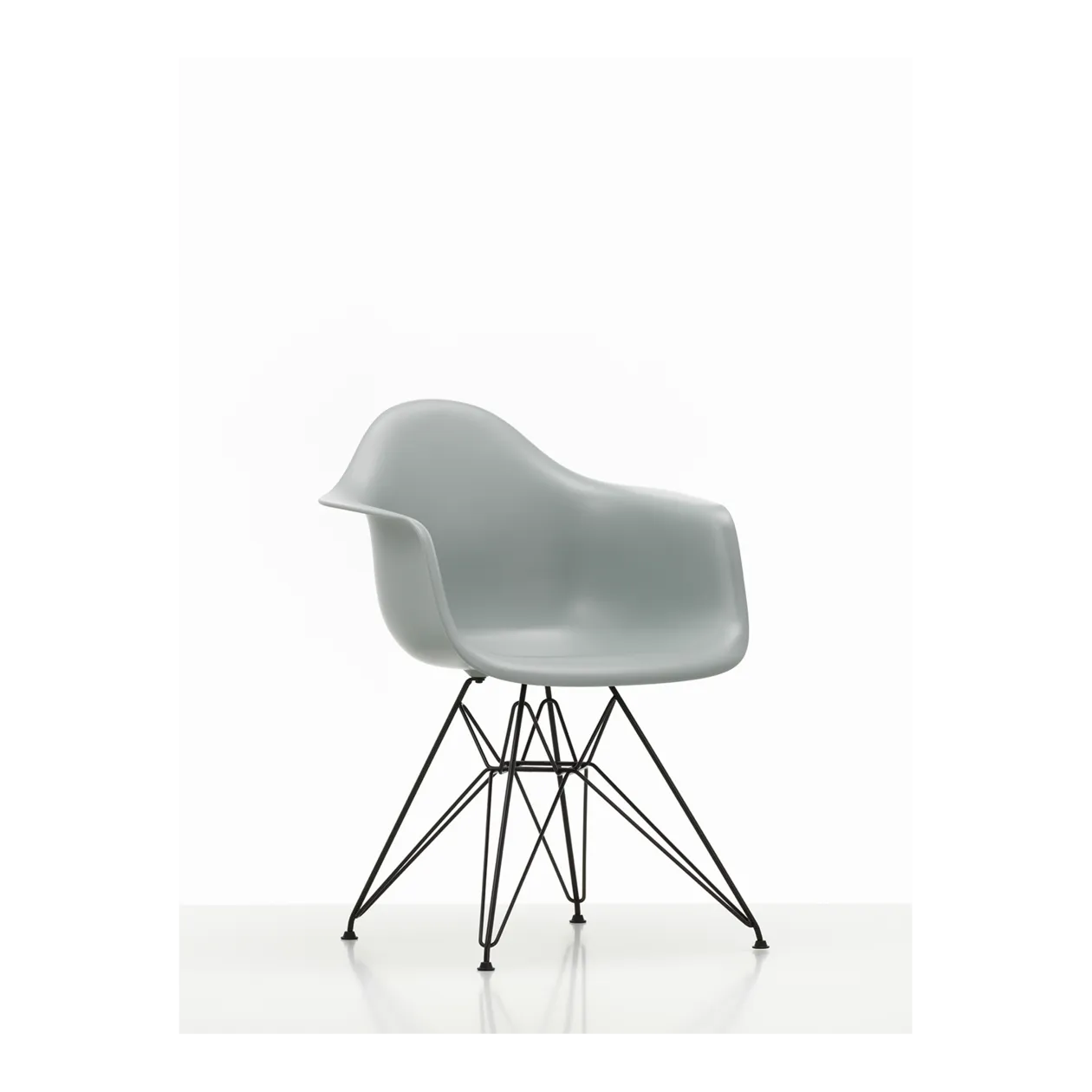 Vitra Eames Plastic Armchair DAR chaise, gris clair