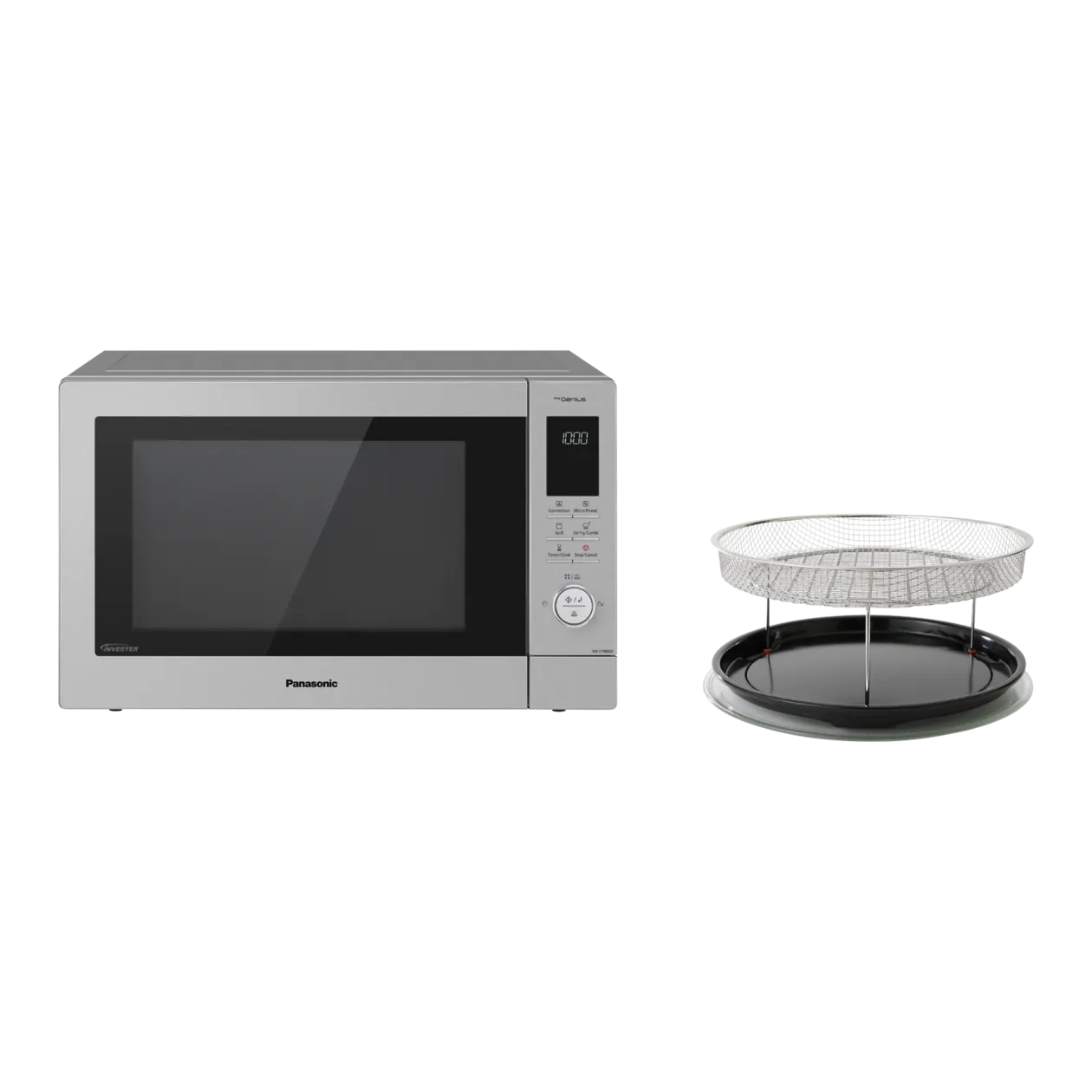 Panasonic NN-CD88QSEPG 4-in-1-Kombi-Mikrowelle, 34 l, Edelstahl