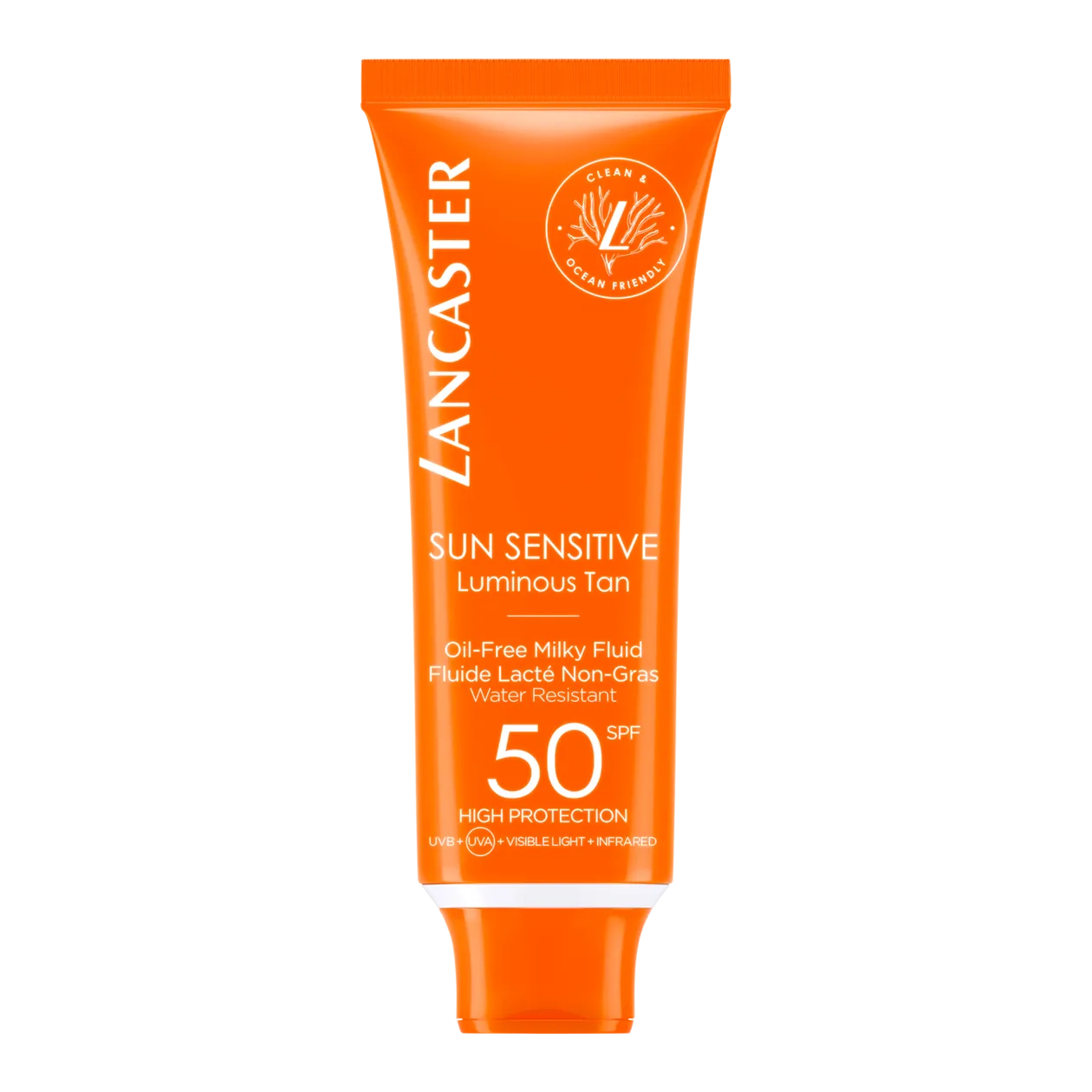 Lancaster Sun Sensitive Luminous Tan Oil-Free Face Fluid, SPF 50, 50 ml