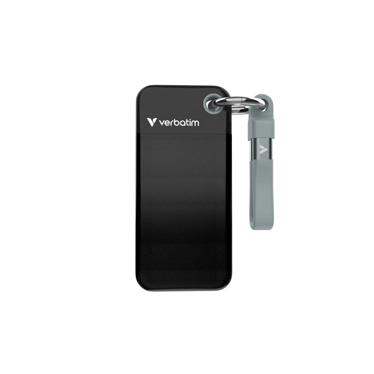 Verbatim Pocket SSD Festplatte, 2 TB, Schwarz/Grau