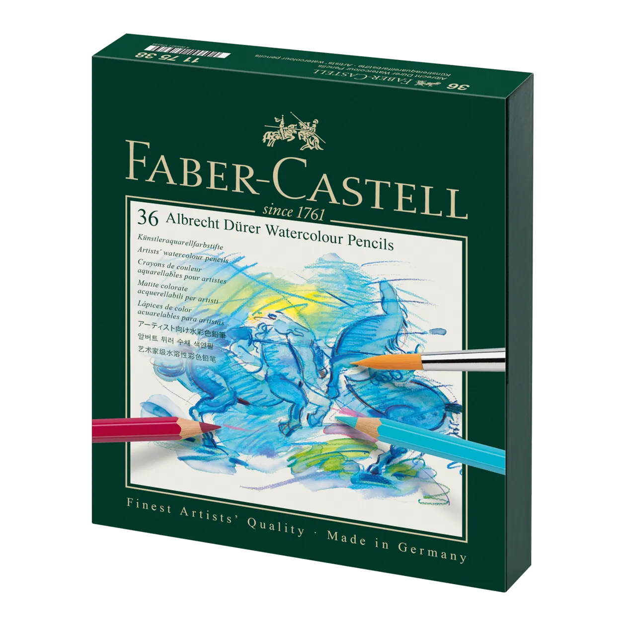 Faber-Castell Albrecht Dürer Crayons aquarellables studio box, 36 pièces