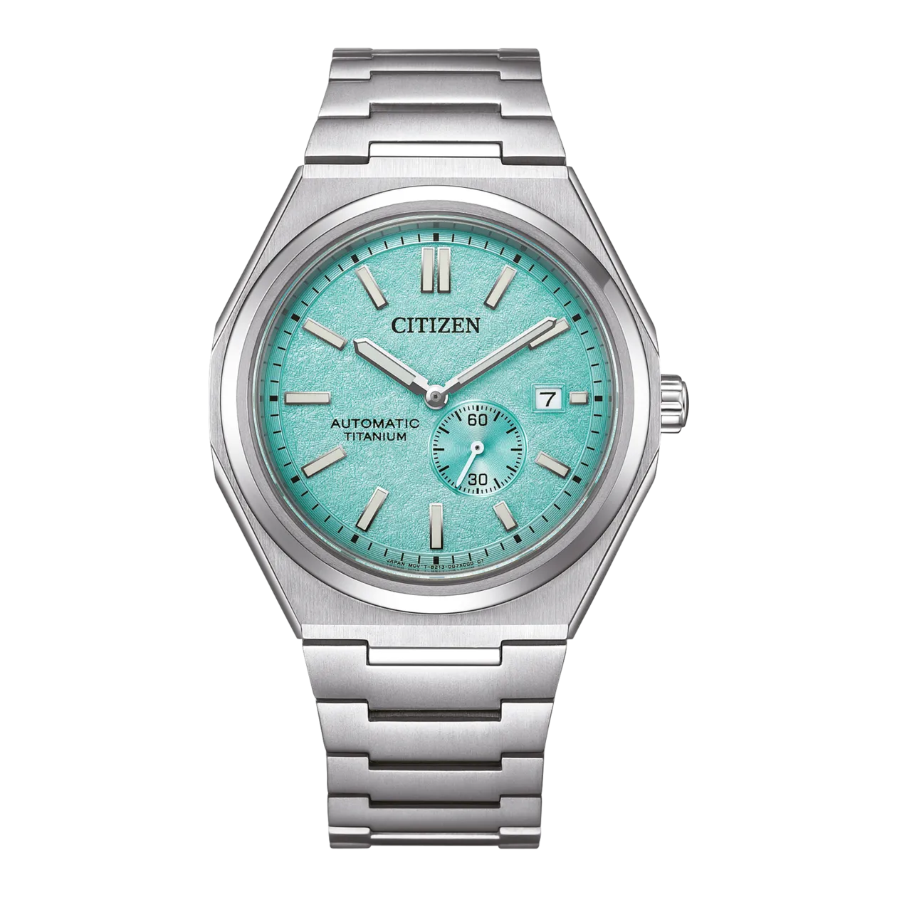 Citizen NJ0180-80M Automatic Watch, Turquoise / Silver-Coloured