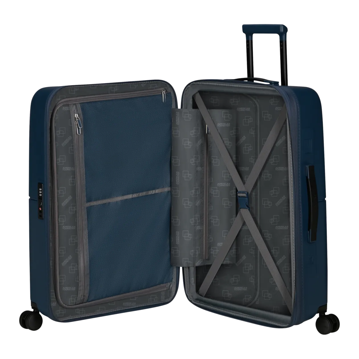 American Tourister DashPop Spinner 67/24 TSA Trolley M (espandibile), Midnight Blue