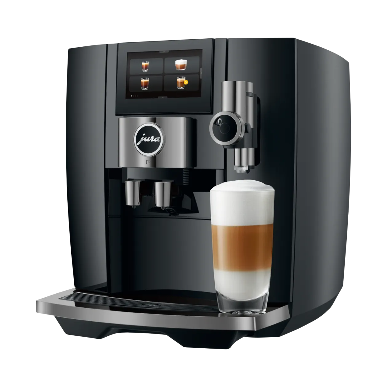 JURA J10 (EA) Kaffeevollautomat, Piano Black