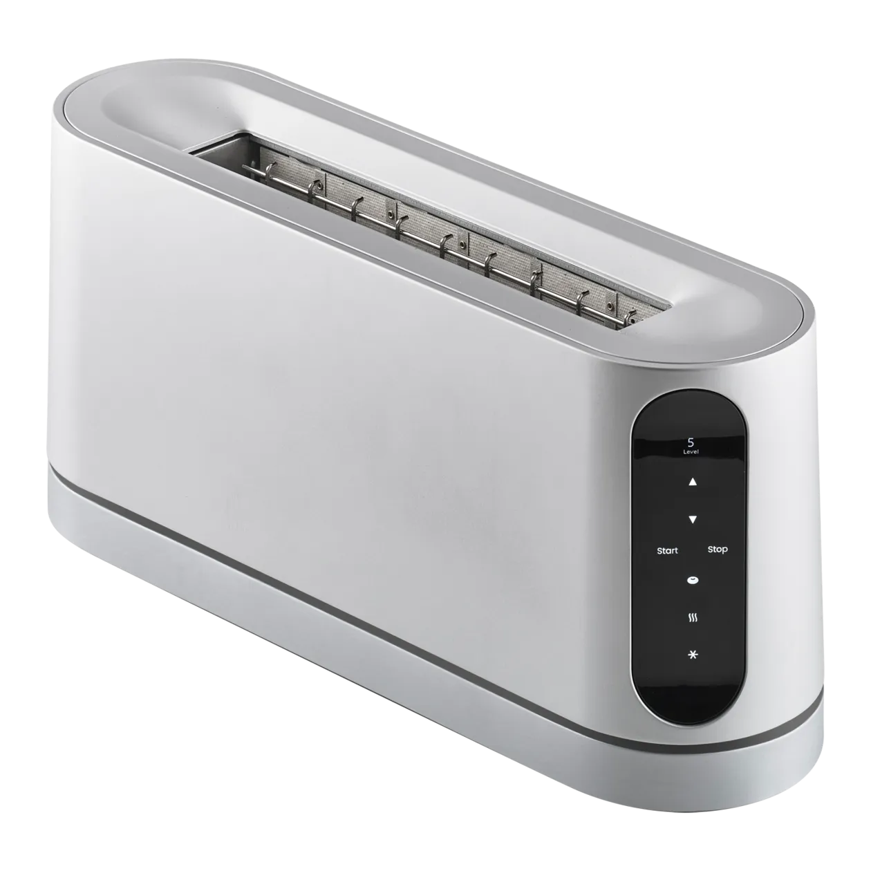 Jacob Jensen Long Slot Toaster, ein Schlitz lang, Silber