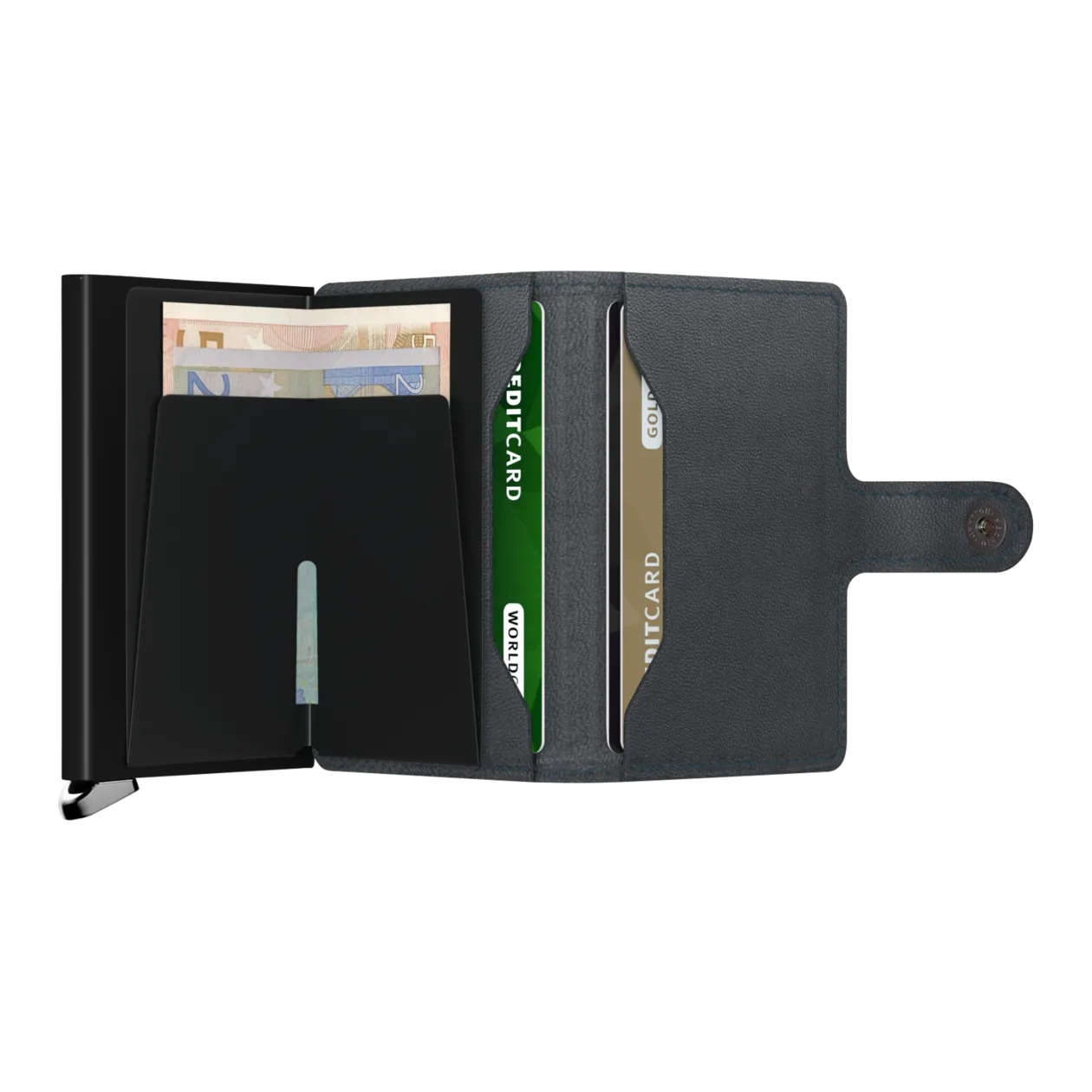 Secrid Miniwallet Emboss Lines Porte-cartes, noir