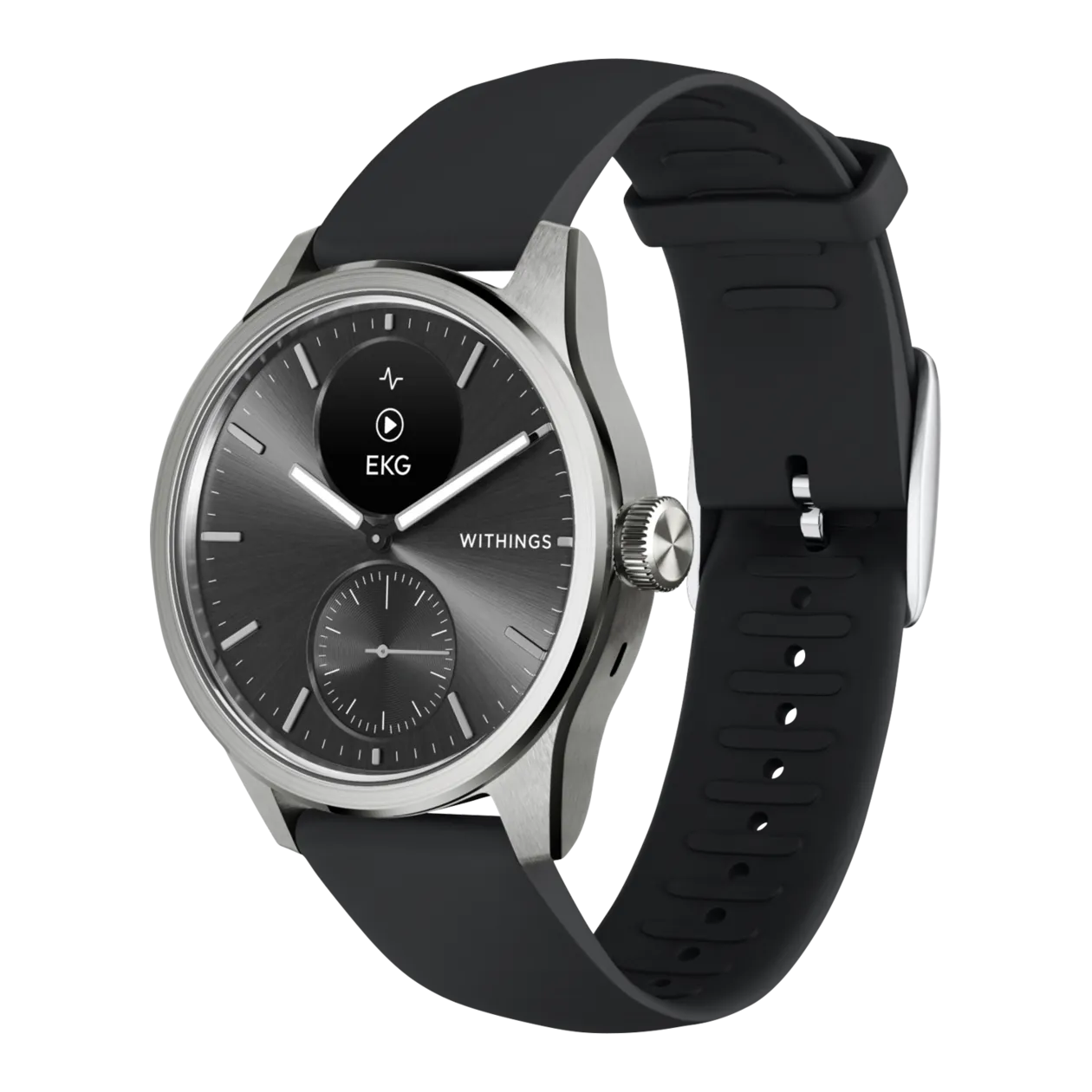 Withings ScanWatch 2 Hybrid-Smartwatch, 42 mm, Schwarz