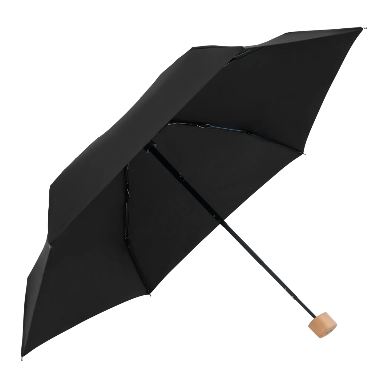 doppler Nature Mini Cork Pocket Umbrella, Black