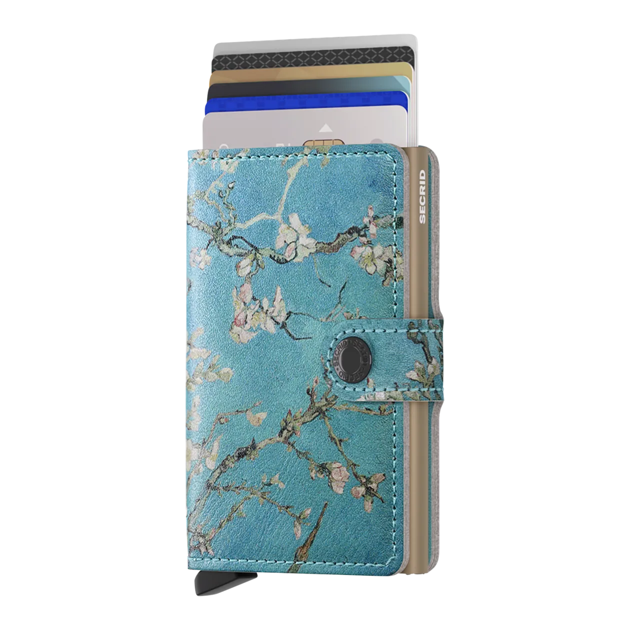 Secrid Miniwallet Art Almond Blossom Wallet, Blue