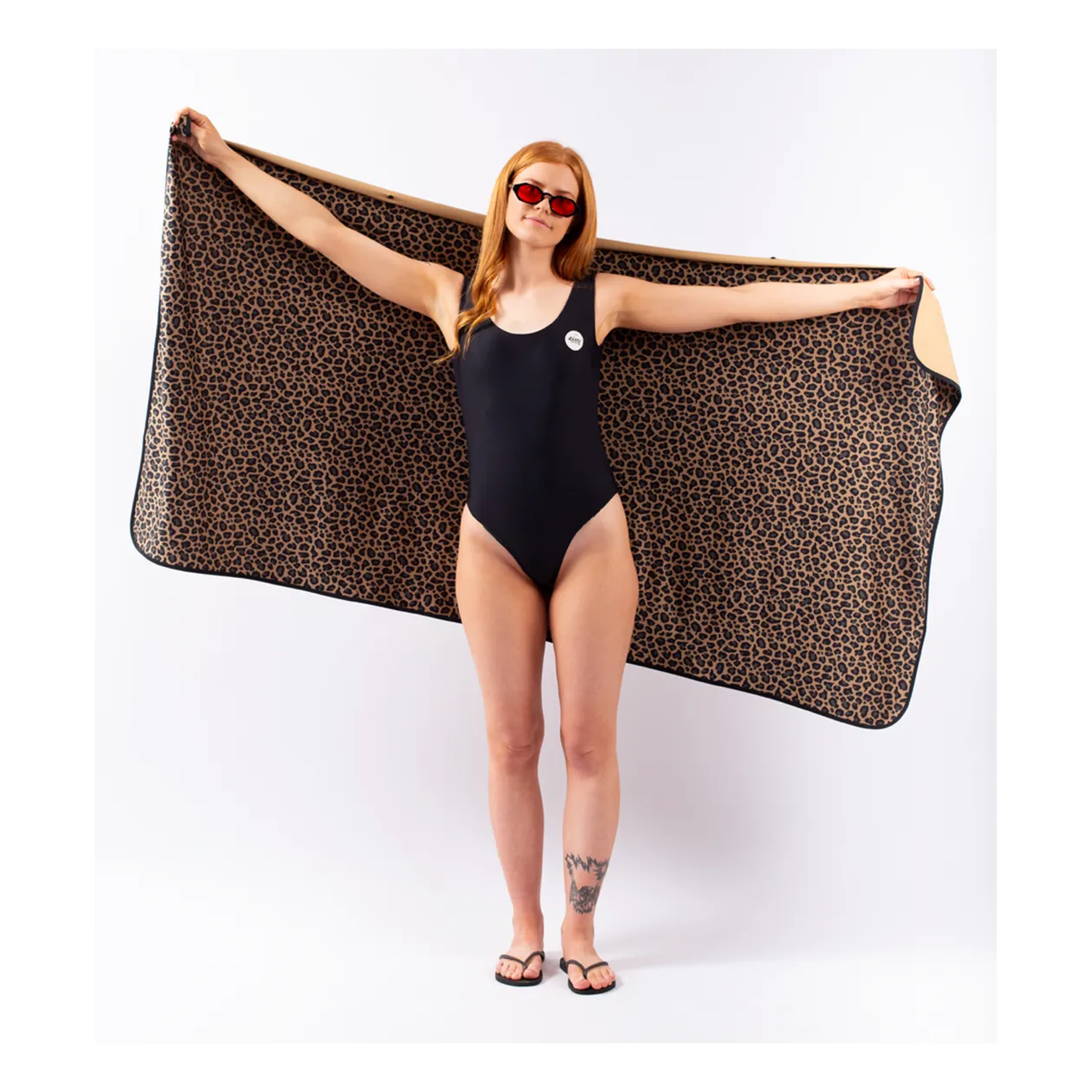 Eivy Travel Towel, Leopard