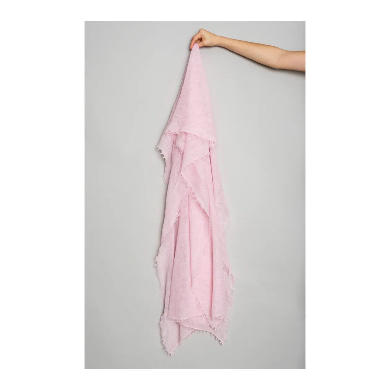 Bakaree Cashmere Scarf, Blushing Bride