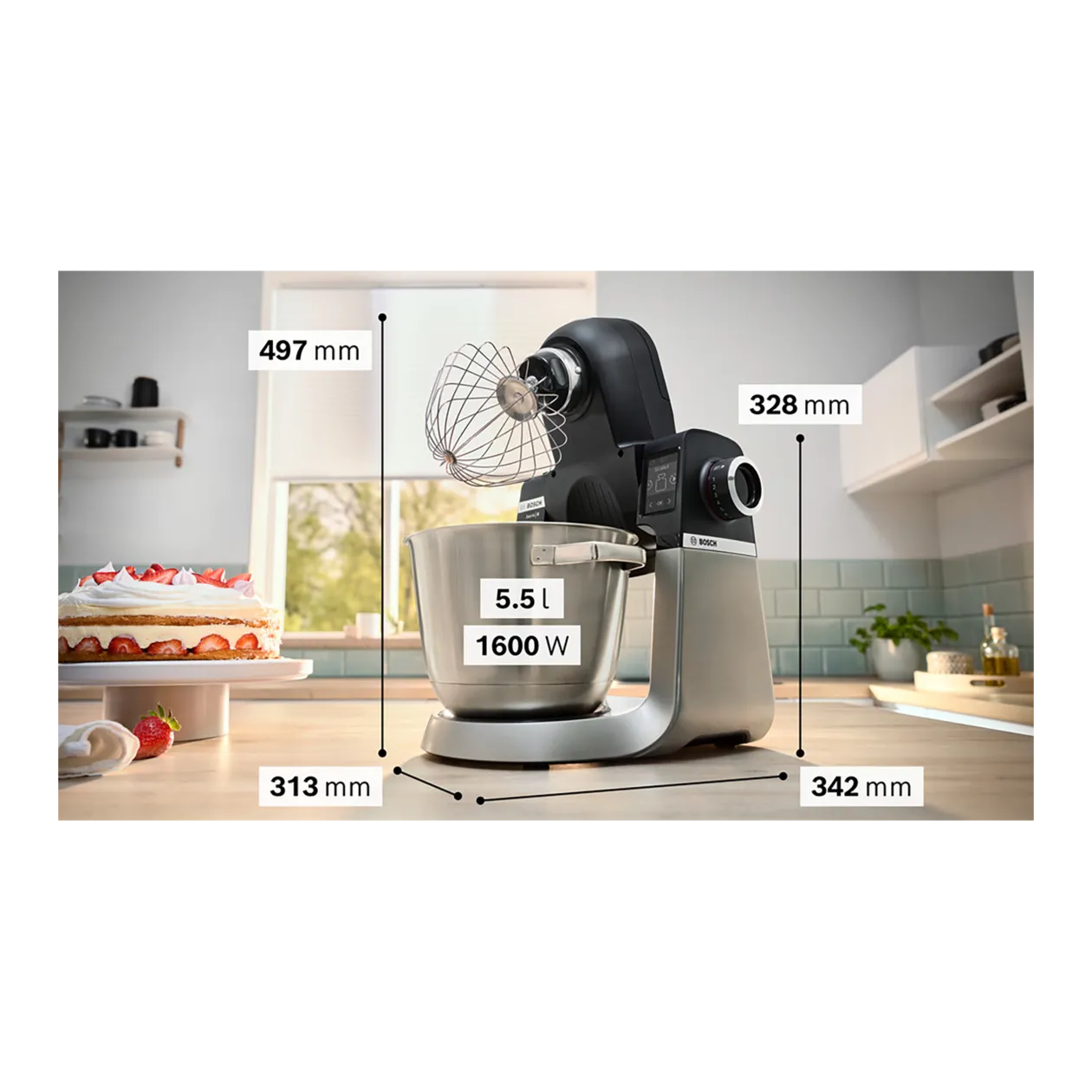 Bosch Serie 6 MUMS6ZS13D Robot de cuisine, noir / acier inoxydable