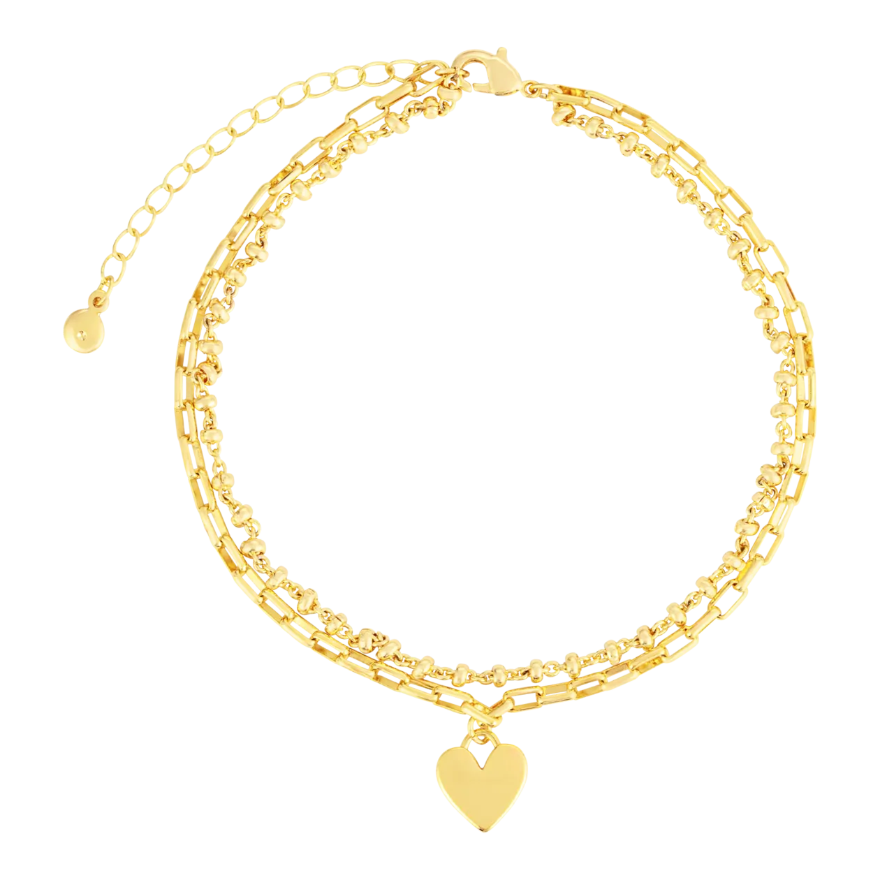 Marlay Anklet, Set of 3, Gold-Coloured