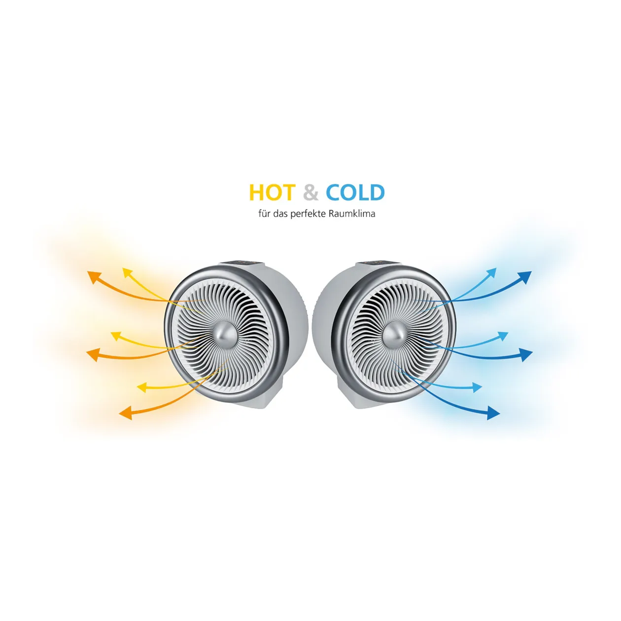 Steba VTH 2 HOT & COLD Ventilatore e termoventilatore, bianco / toni argento