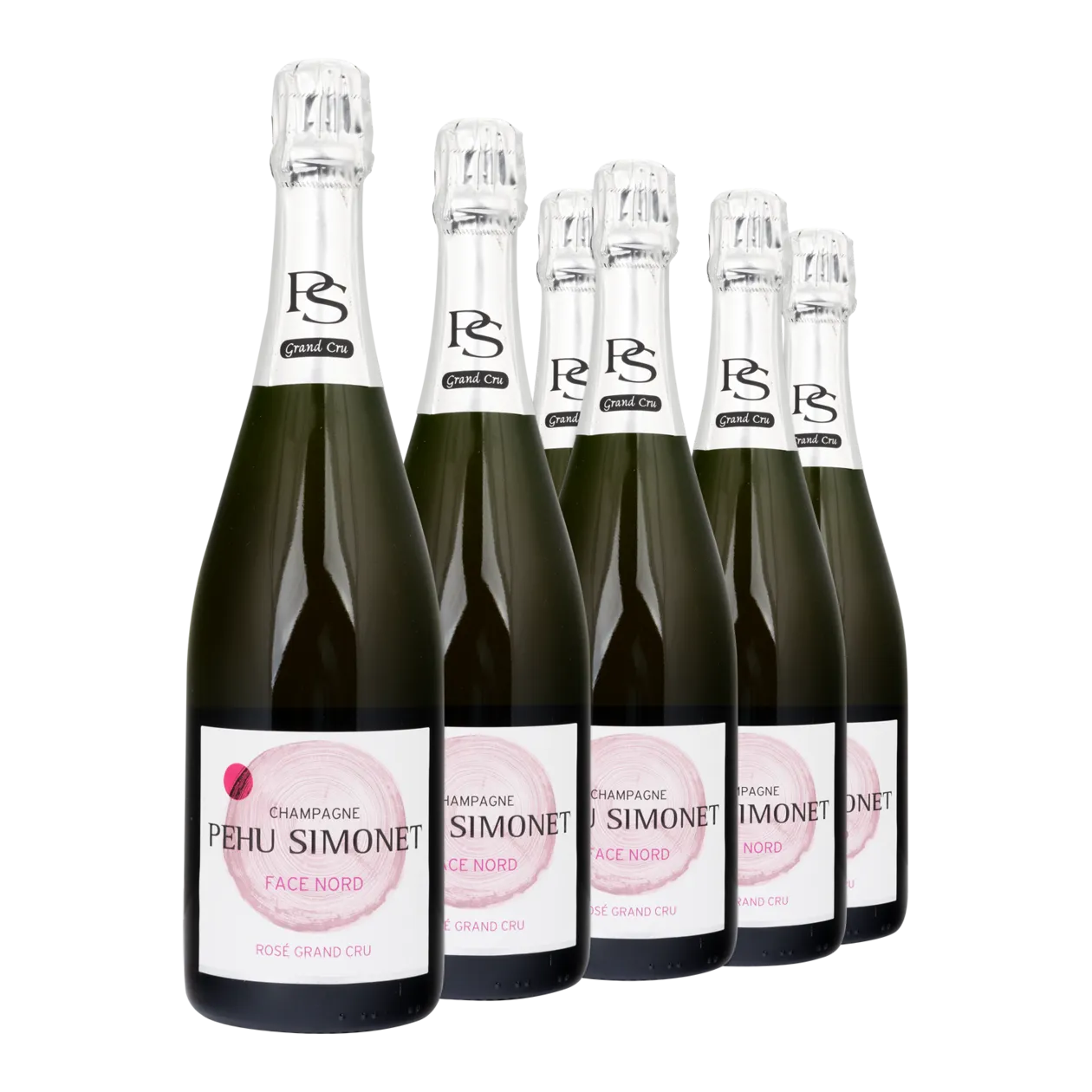 Champagne Pehu Simonet Face Nord Rosé Grand Cru, 6 Flaschen, Frankreich