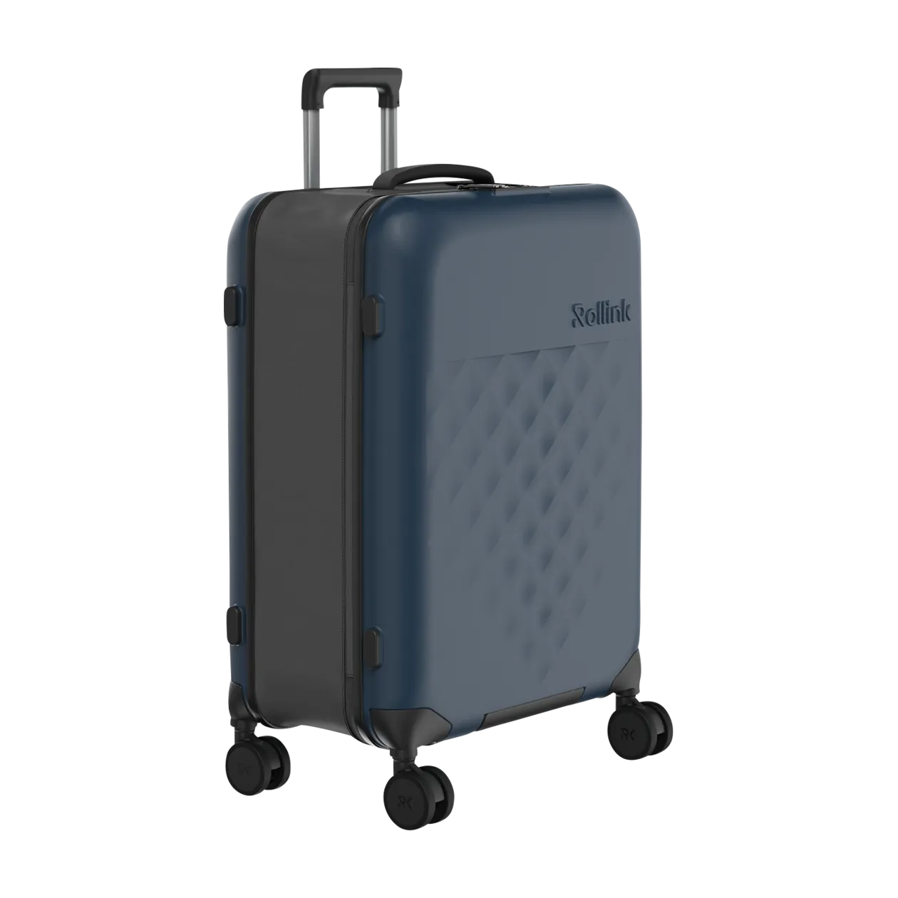 Rollink VEGA360 Valise à roulettes M (pliable), Atlantic Blue