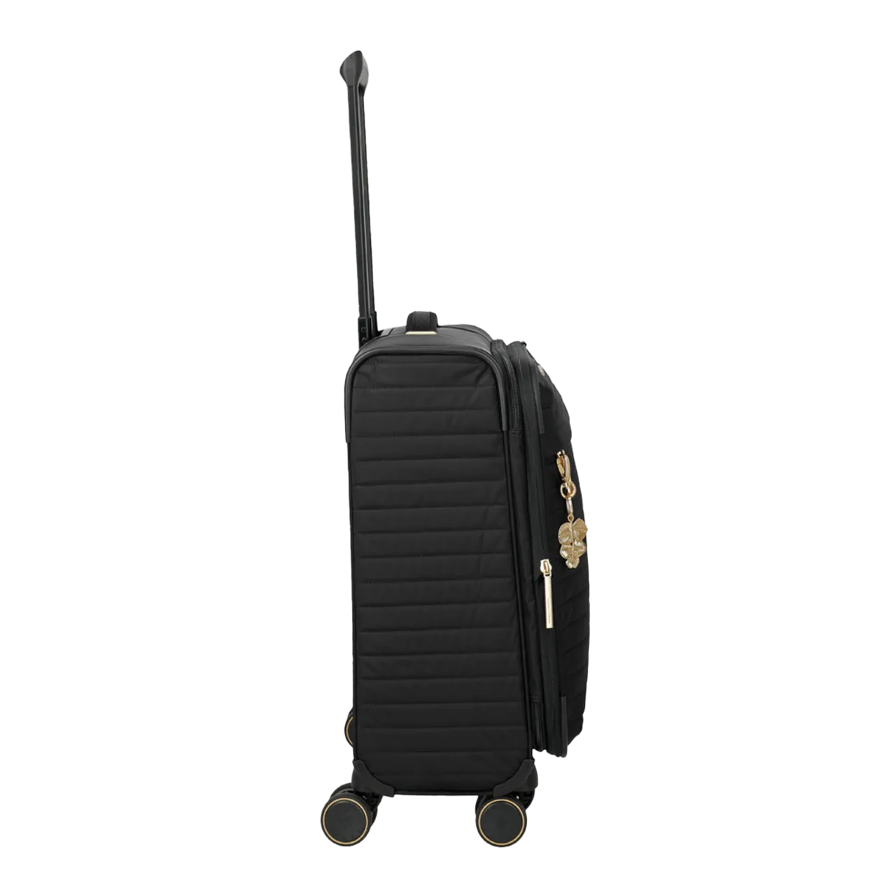 BARBARA & travelite Stepp Trolley S, 4-Wheel (Expandable), Black