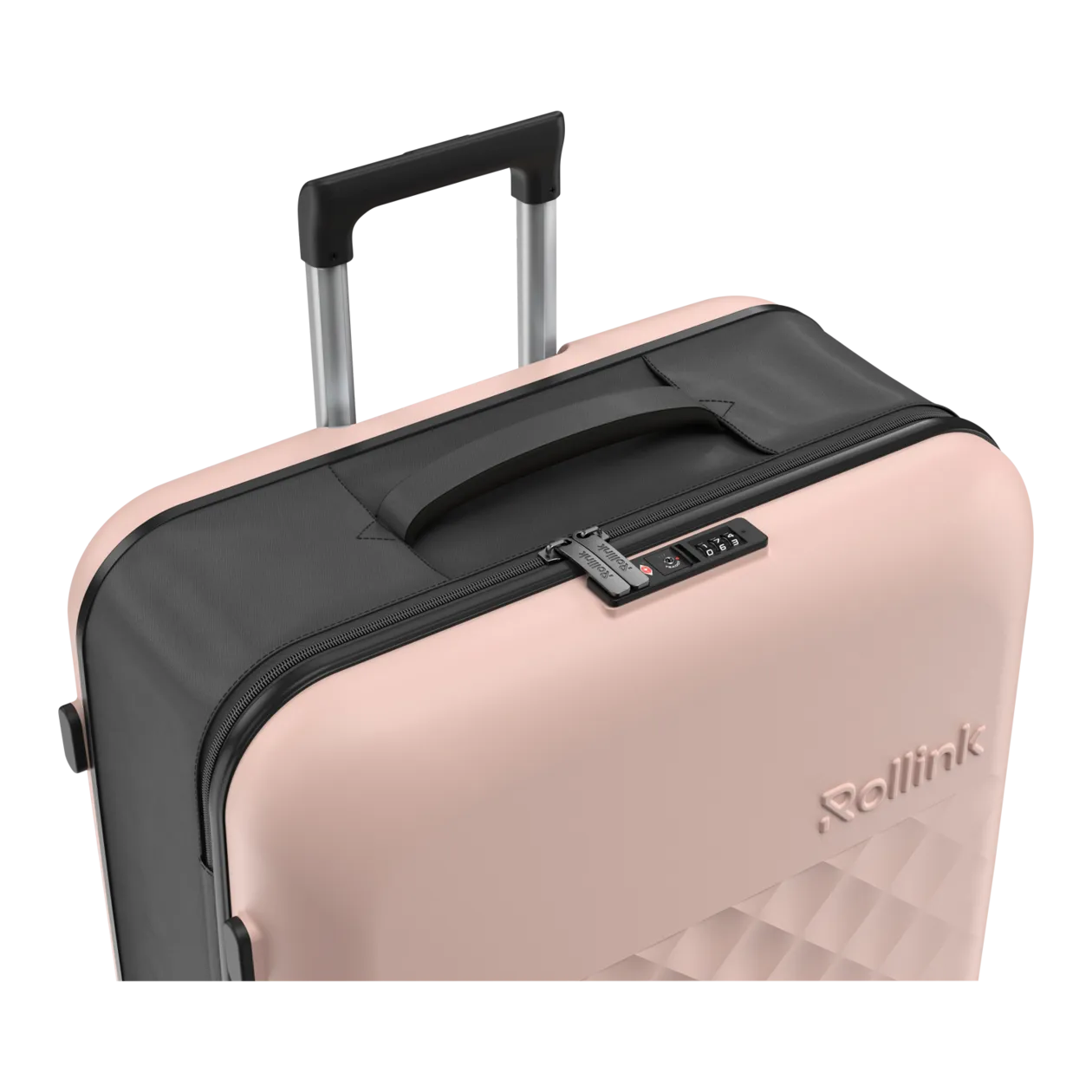 Rollink VEGA360 Valise à roulettes L (pliable), Rose Smoke