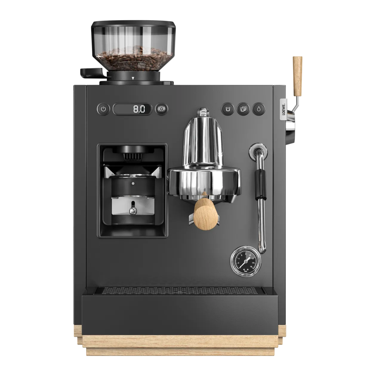 Loewe aura.pure Espresso Machine, Basalt Grey