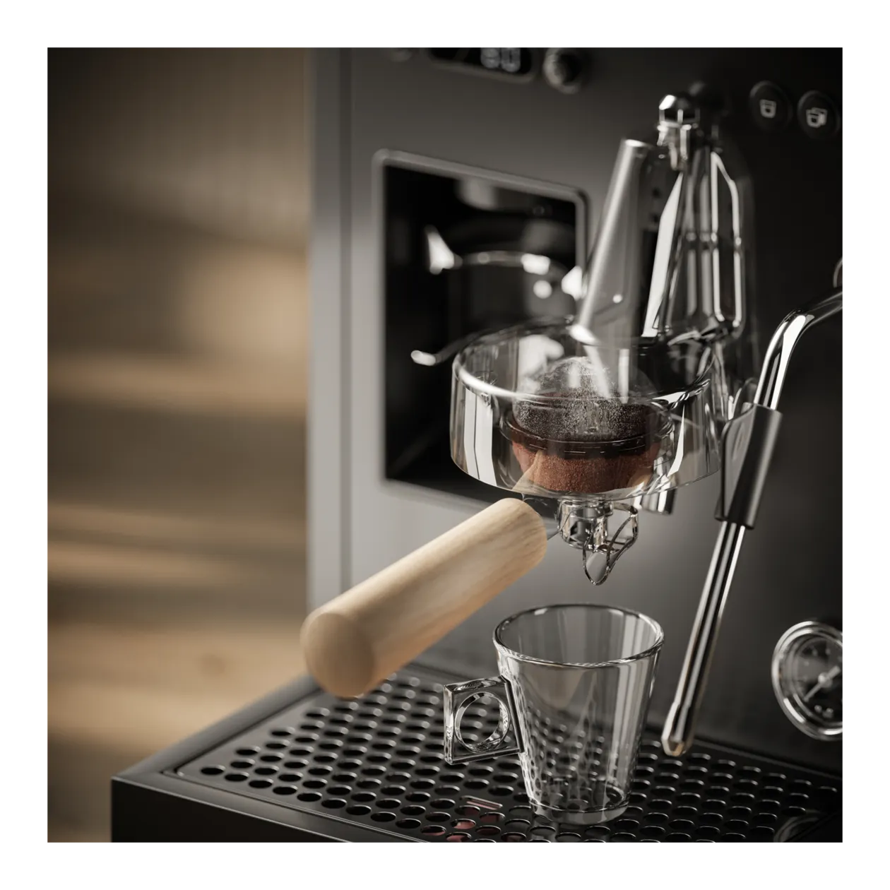 Loewe aura.pure Espresso Machine, Basalt Grey