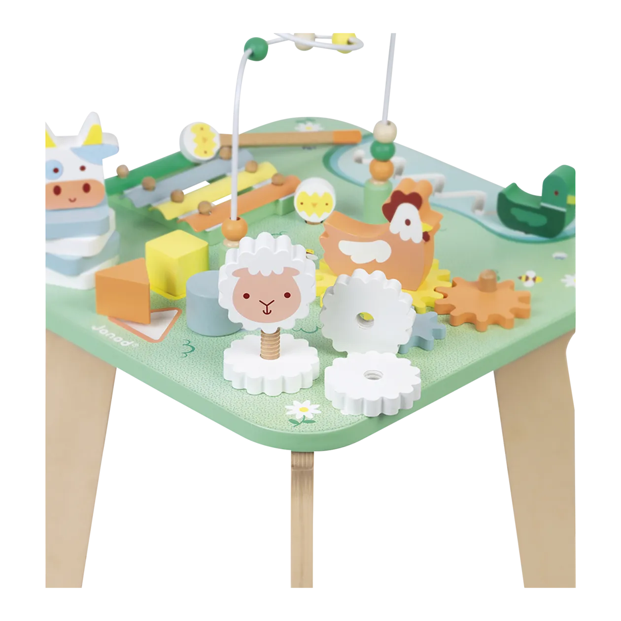 Janod The Beautiful Meadow Activity Table, Green