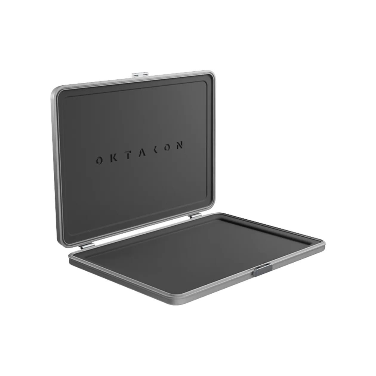 Oktakon Aluminium Hardcase Laptop-Tasche, Metallic Grey