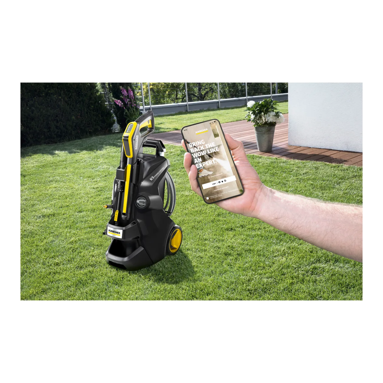 Kärcher K 5 Power Control Flex Home & Brush Anniversary Edition Pressure Washer, Black