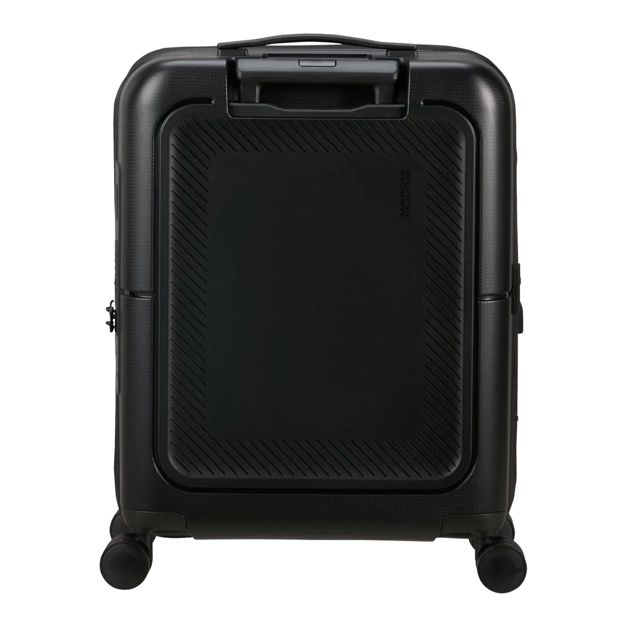 American Tourister DashPop Spinner 55/20 TSA Trolley da cabina (espandibile), True Black