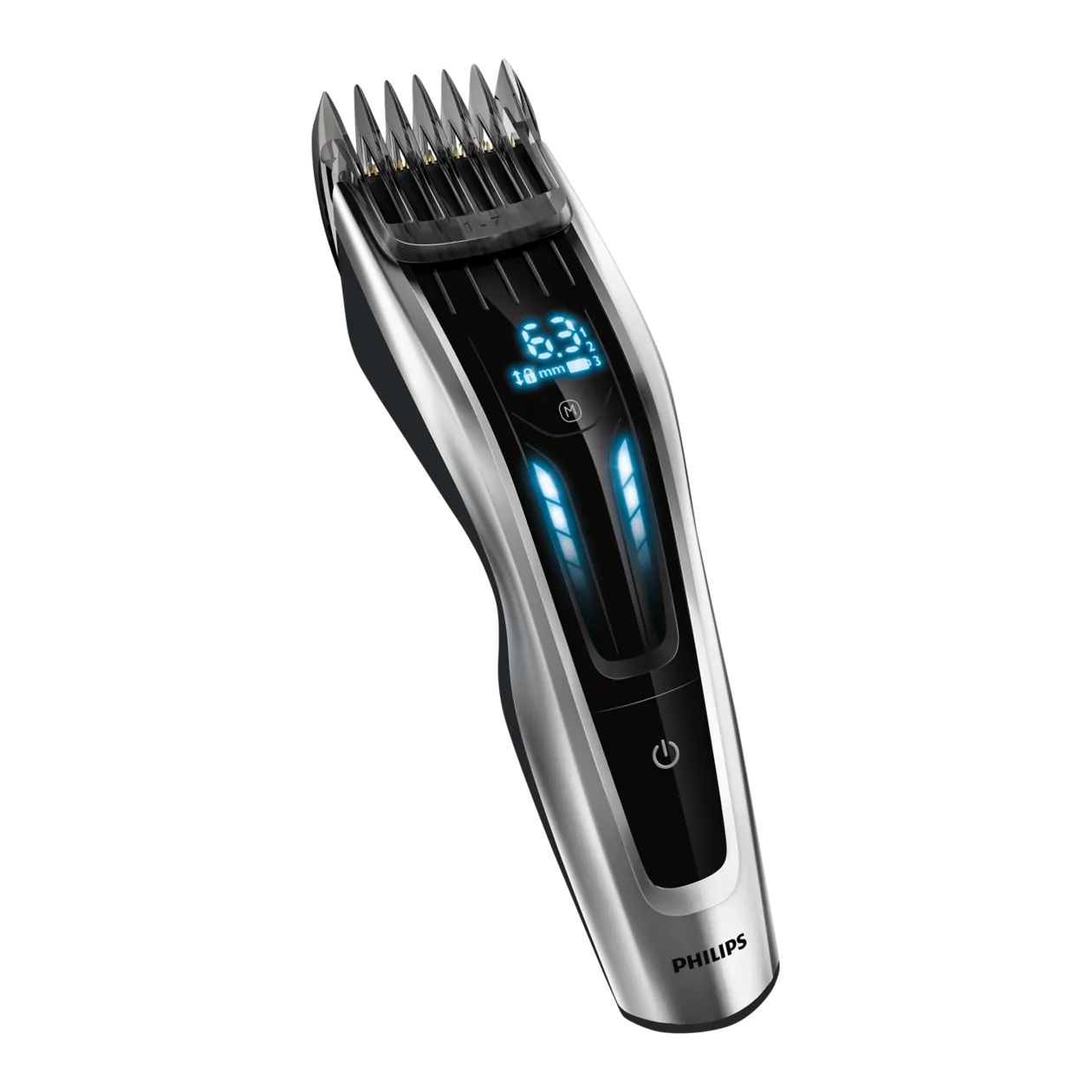 Philips Hairclipper Series 9000 Dual Cut Regolacapelli, toni argento