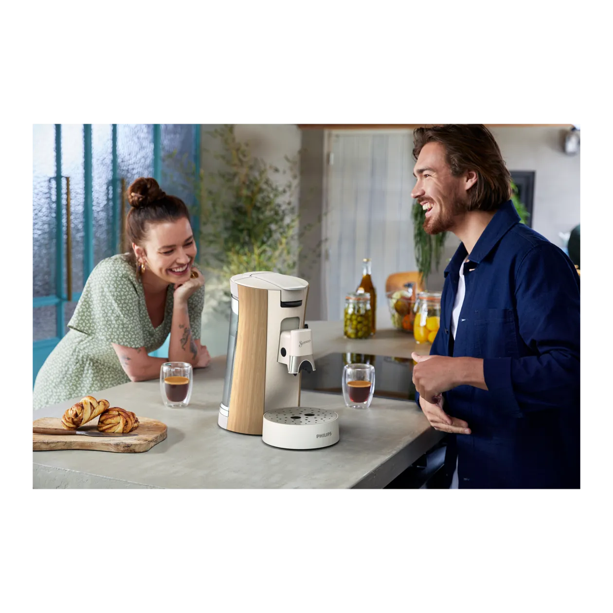 Philips SENSEO® Select Kaffeepadmaschine, Weiß