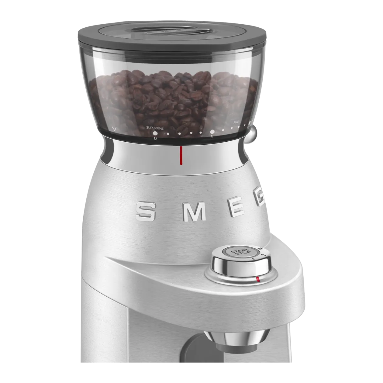 SMEG Minipro Coffee Grinder, Brushed Aluminium