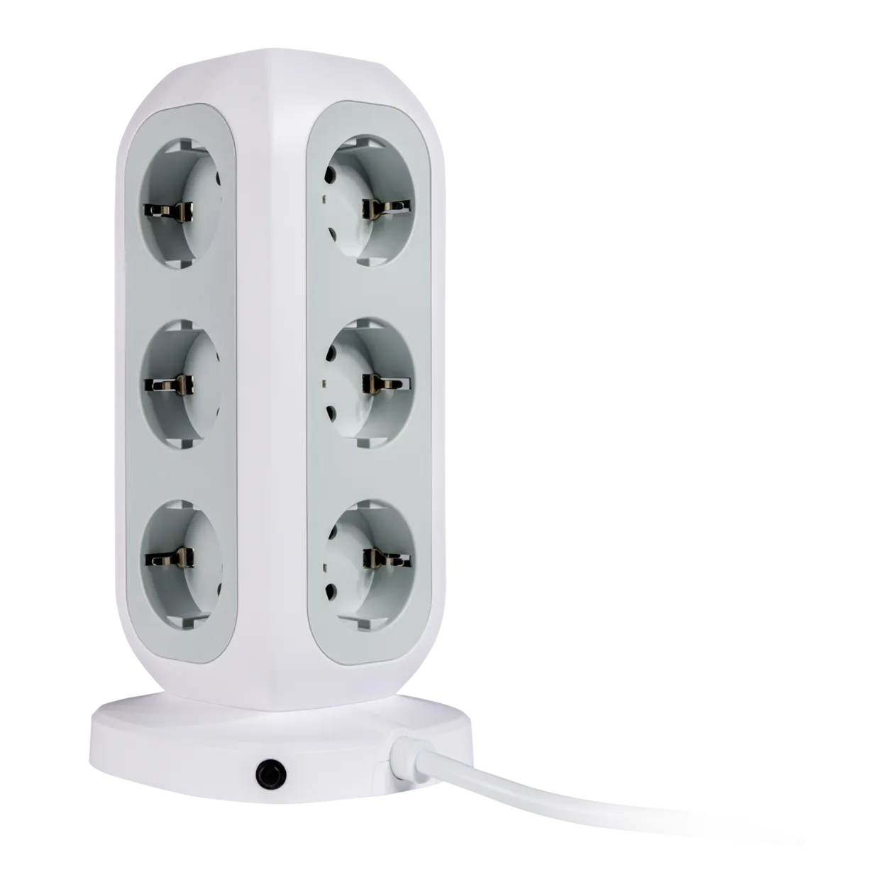 Verbatim Euro Multi-Plug Power Tower, White