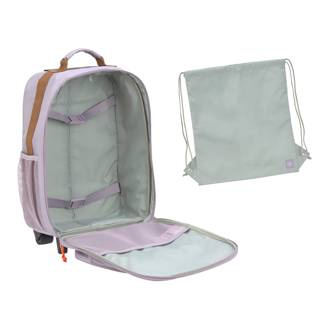 LÄSSIG Little Gang Valise à roulettes pour enfants, Lilac