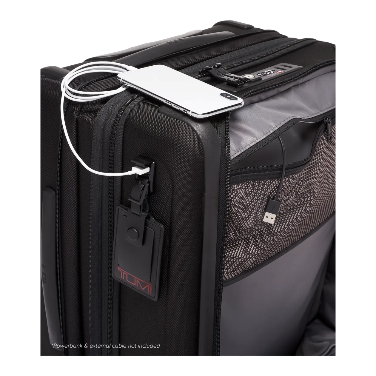 TUMI Alpha X Continental Dual Access Carry-On Trolley da cabina, 4 ruote, nero