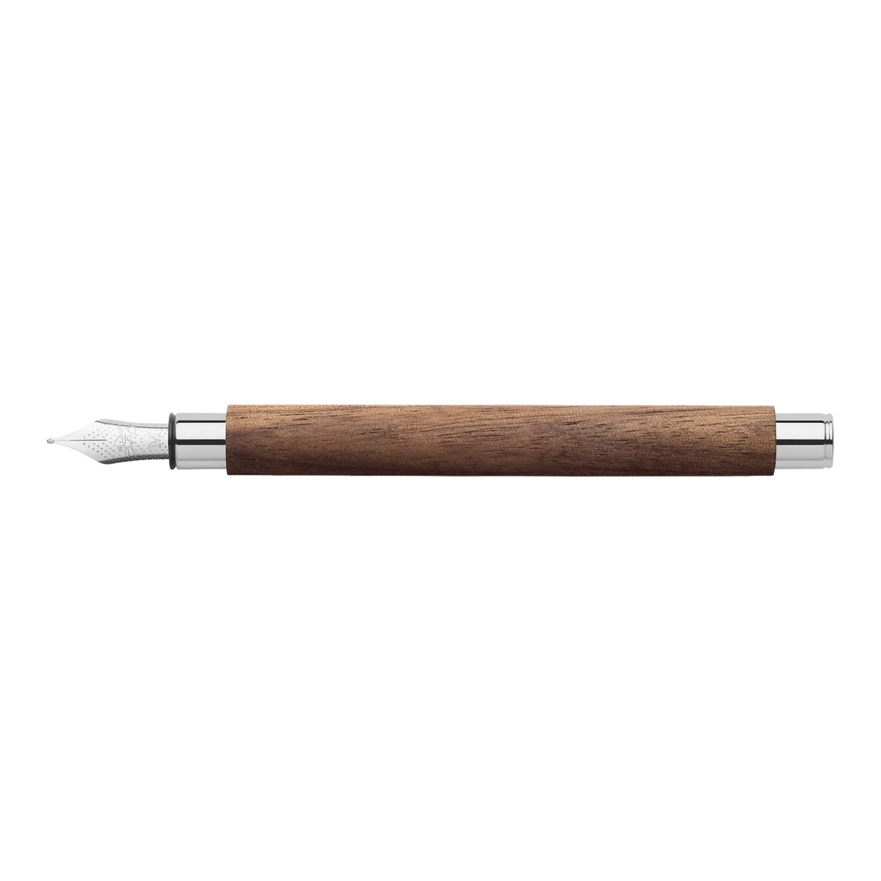 Faber-Castell Ambition Walnut Fountain Pen, Wood/Chrome