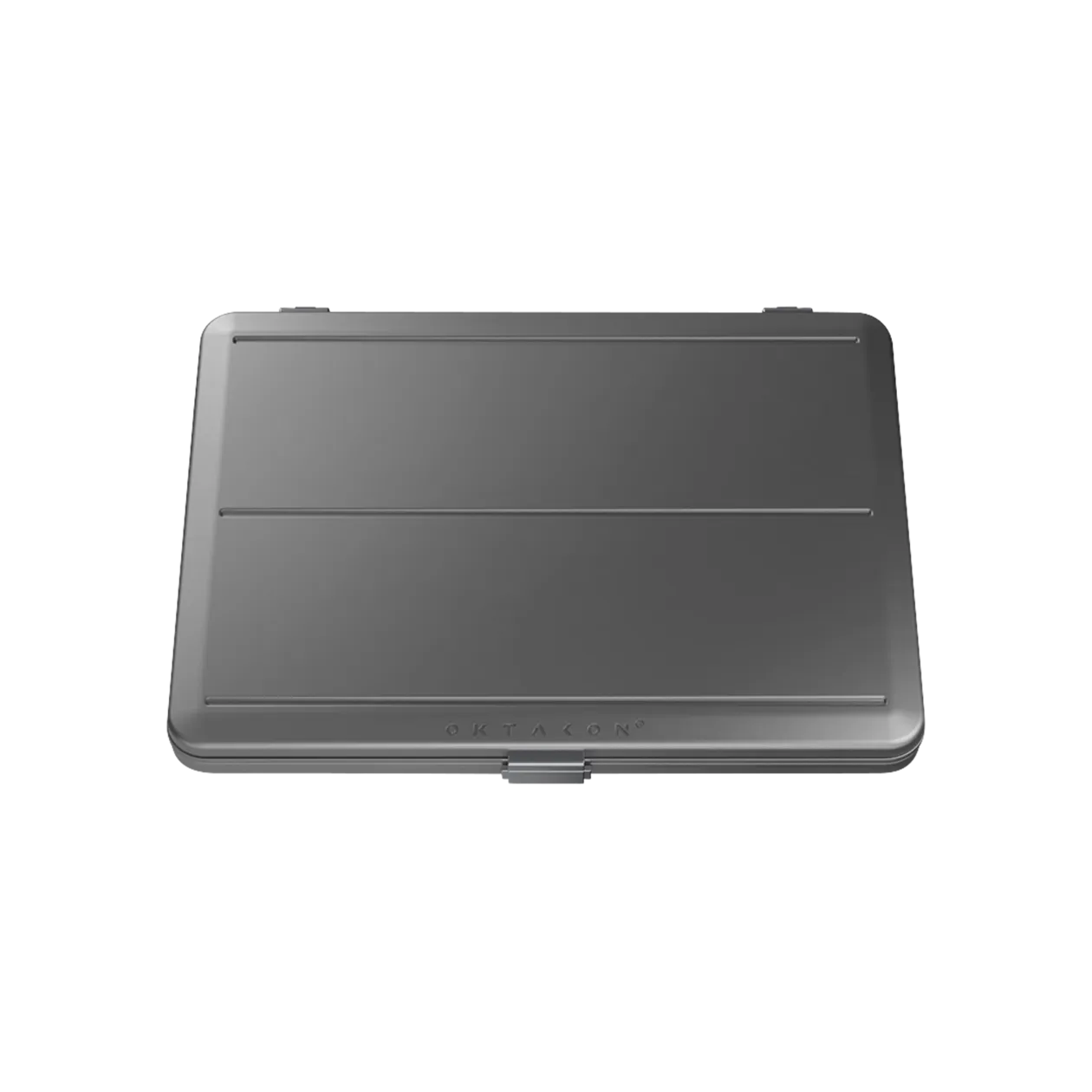 Oktakon Aluminium Hardcase Laptop-Tasche, Metallic Grey